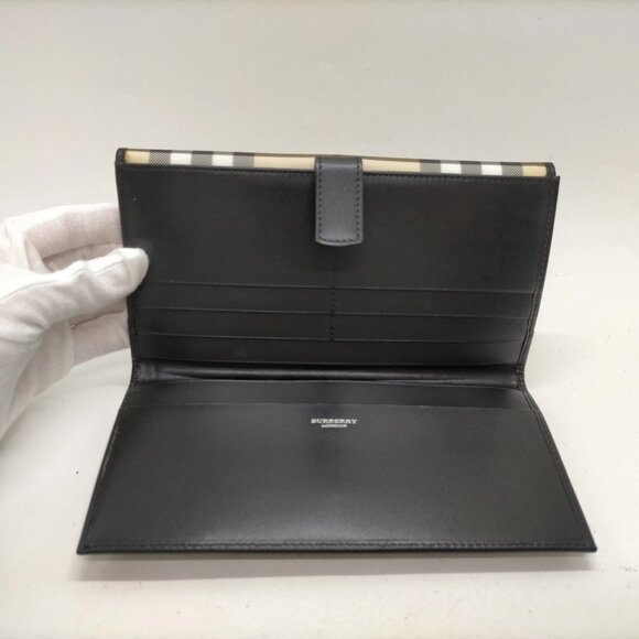 BURBERRY LONDON Long Wallet Beige PVC 200-082425 - Picture 5 of 9